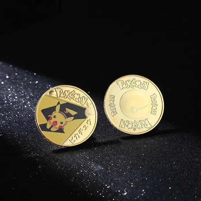 Gold Pokemon Commemorative Coins
