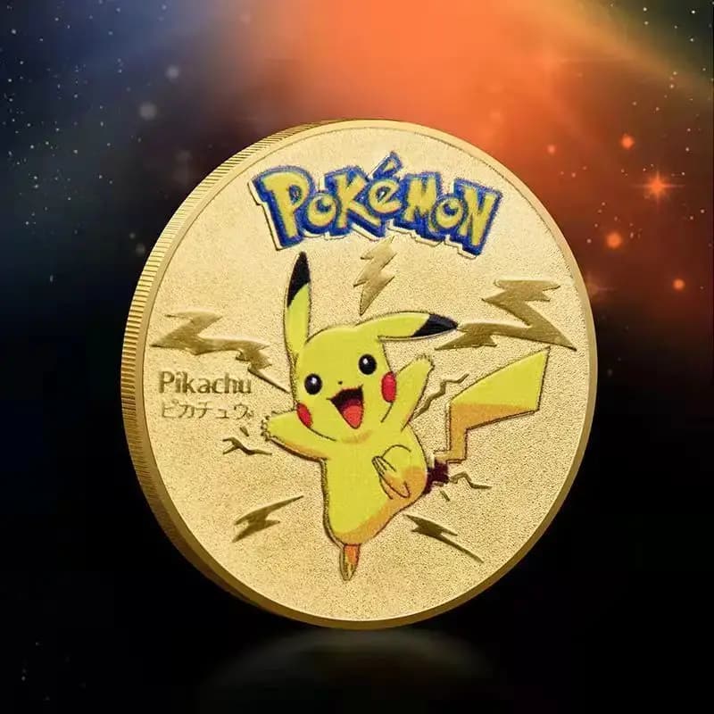 Gold Pokemon Commemorative Coins