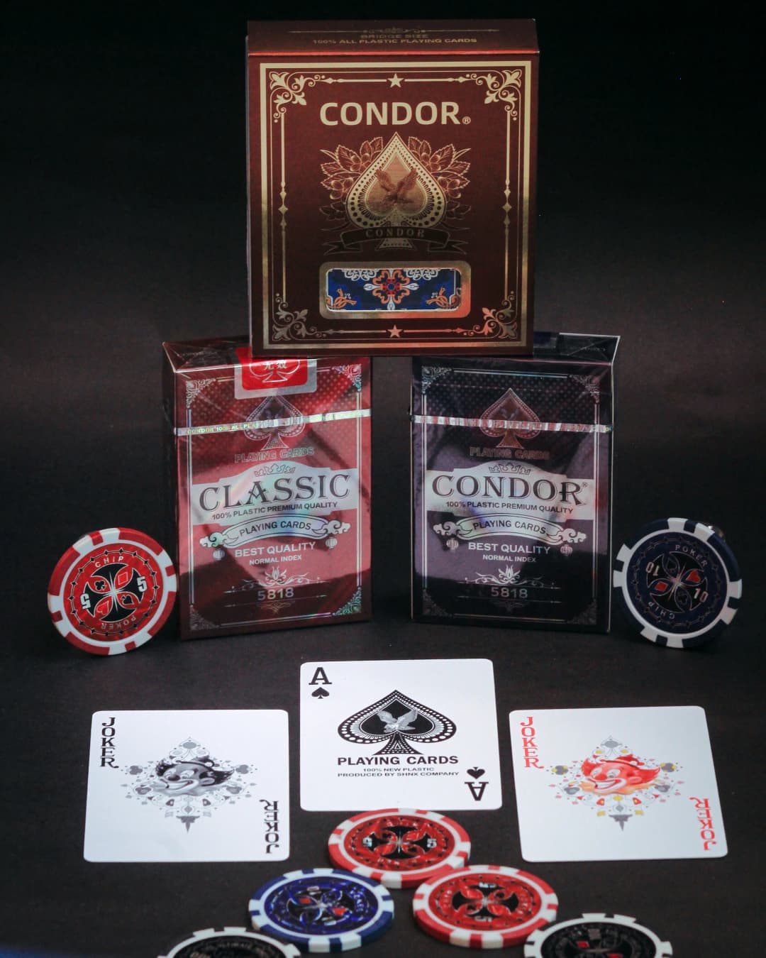 Condor 100% Plastic Poker Playing Cards
