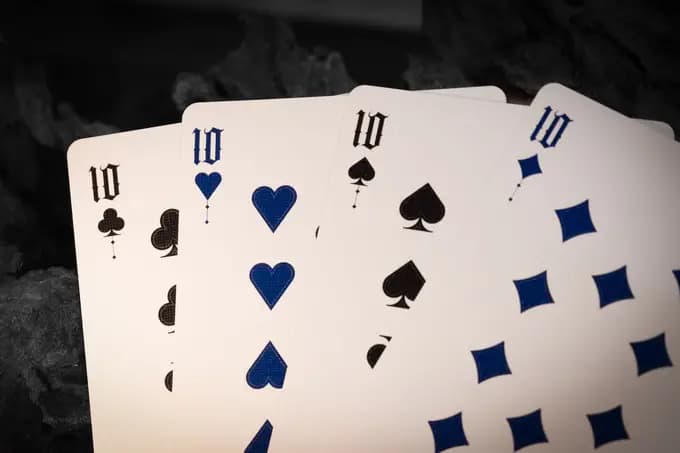 Deal With the Devil (Cobalt Blue) UV Playing Cards  Exclusive Edition