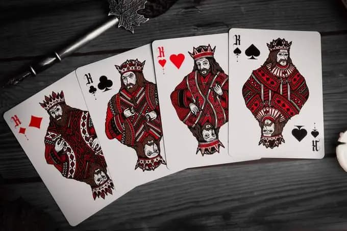 Deal With the Devil (Cobalt Blue) UV Playing Cards  Exclusive Edition