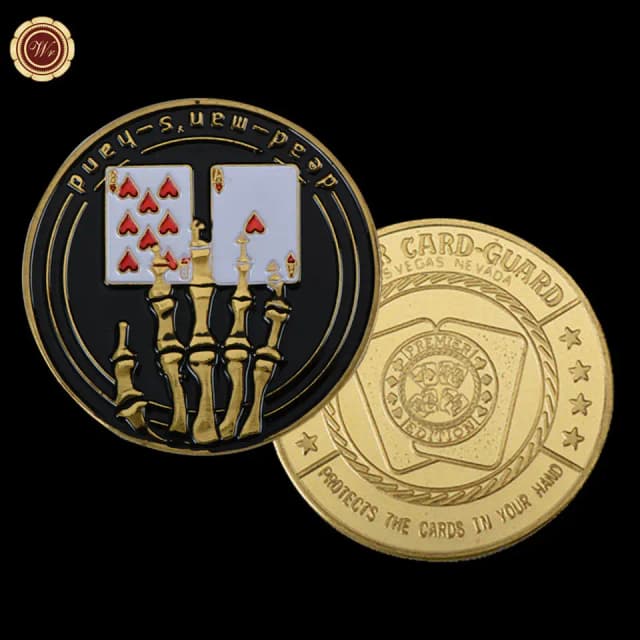 Carved Metal Card Weight Coins