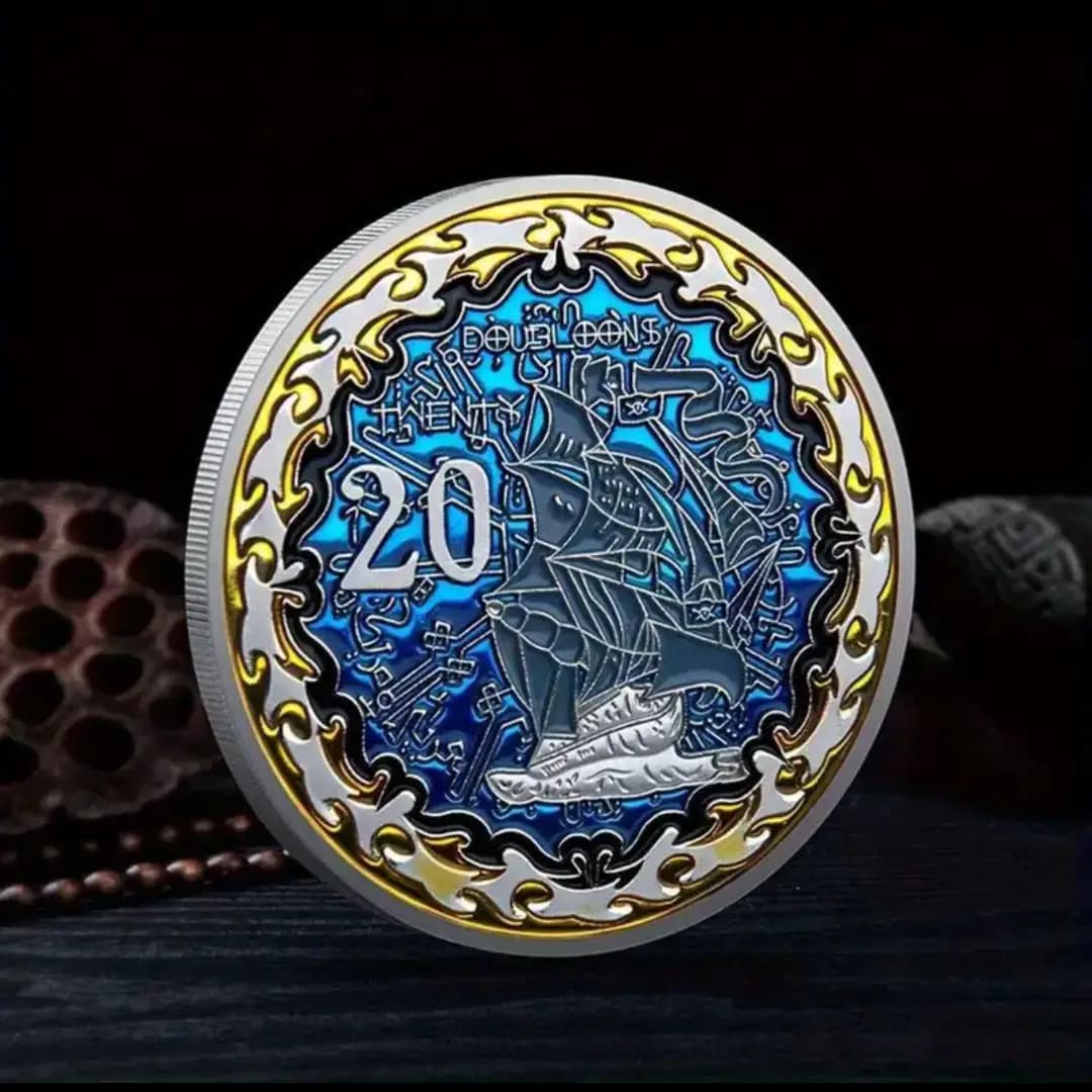 Carved Metal Card Weight Coins