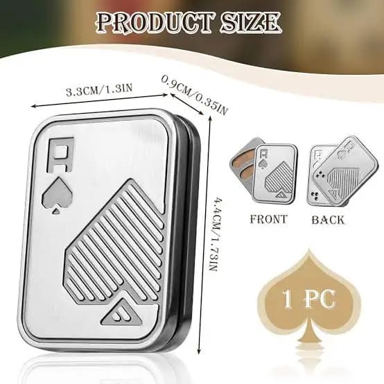EDC Metallic Fidget Sliders (Owl/Poker)