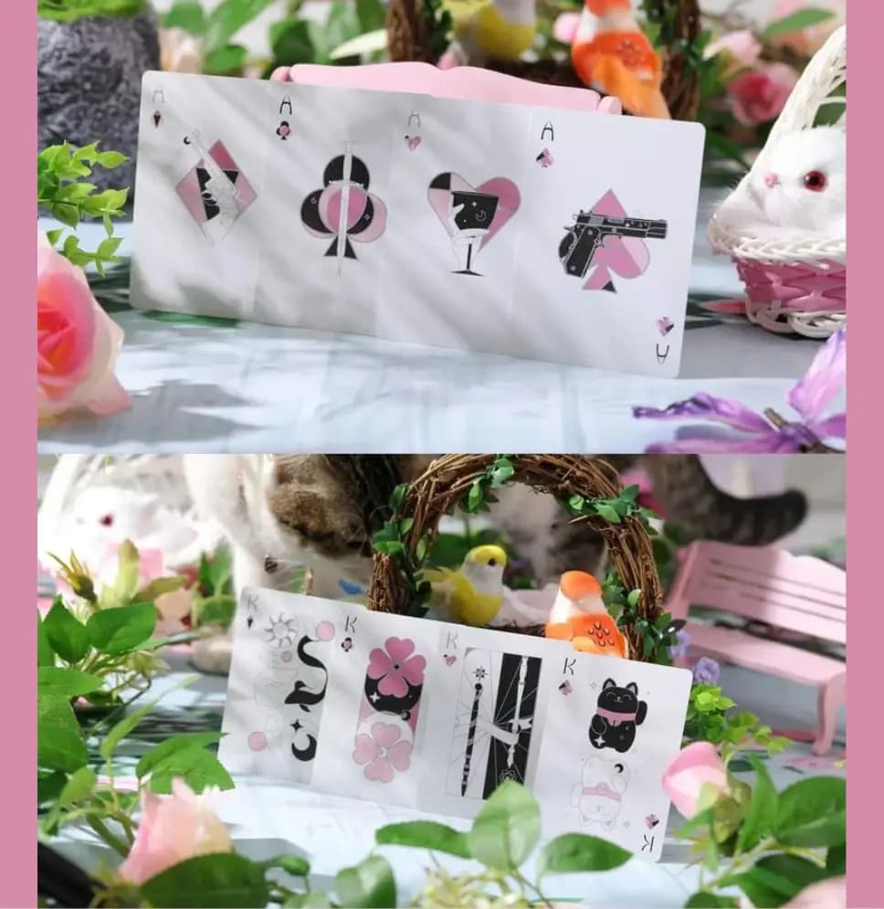 Pink Playing Cards by TCC