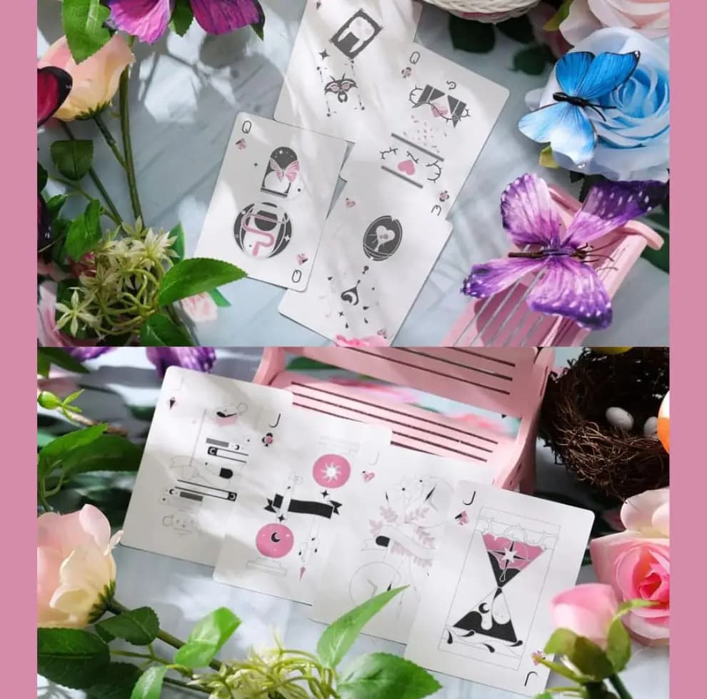 Pink Playing Cards by TCC