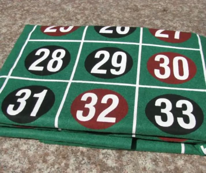 Double-Sided Green Poker Table Runners
