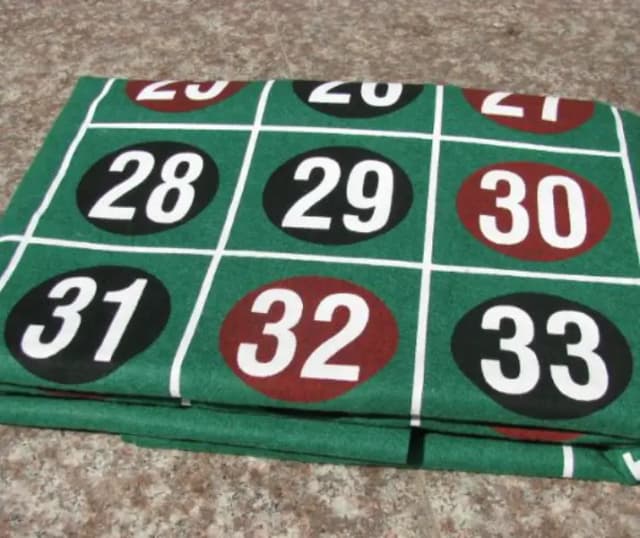 Double-Sided Green Poker Table Runners