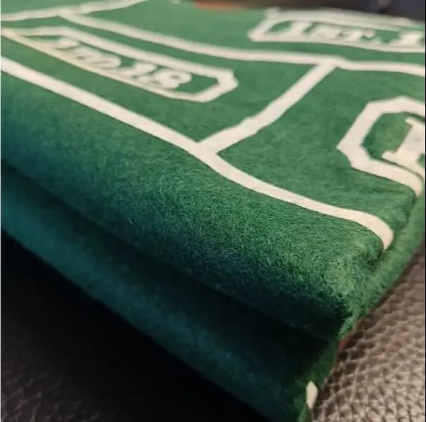 Double-Sided Green Poker Table Runners