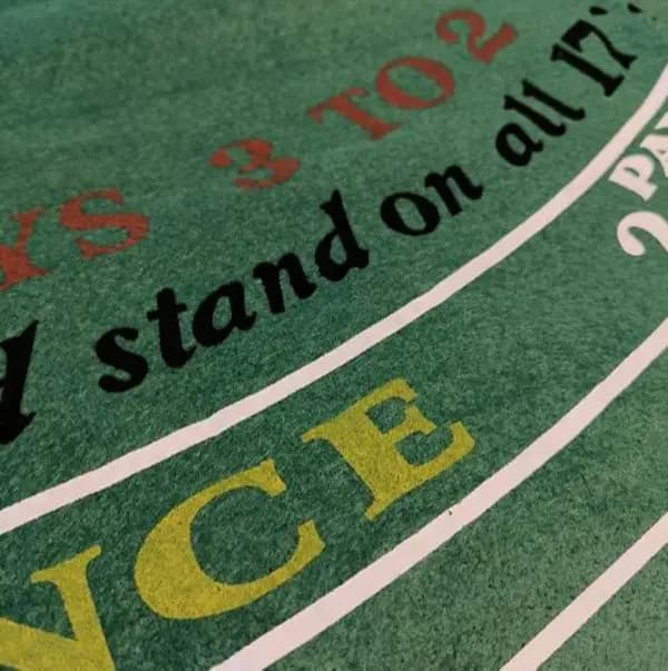 Double-Sided Green Poker Table Runners